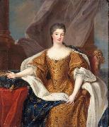 Circle of Pierre Gobert Portrait Marie Anne de Bourbon as Princess of Conti oil painting on canvas